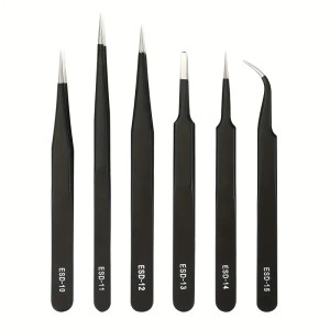 5-Piece Tweezers Set (Craft accessories)