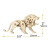 Animals - Lion - moving (3-D Wooden Puzzle)