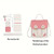Handbag - Pink/White