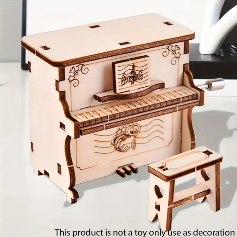 Piano - Music Box (3-D Wooden Puzzle)