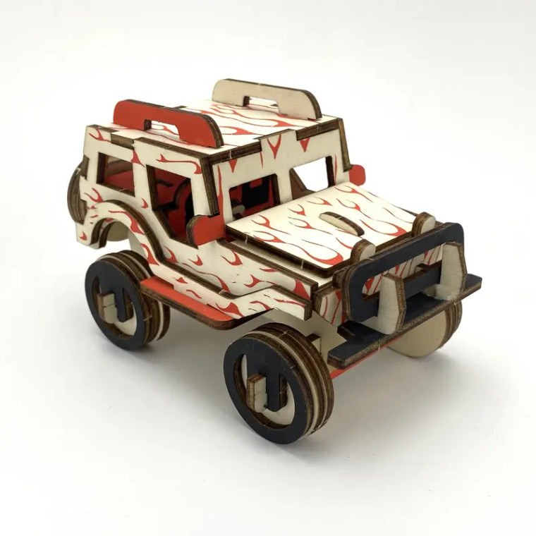 Jeep - A-01 (3-D Wooden Puzzle)