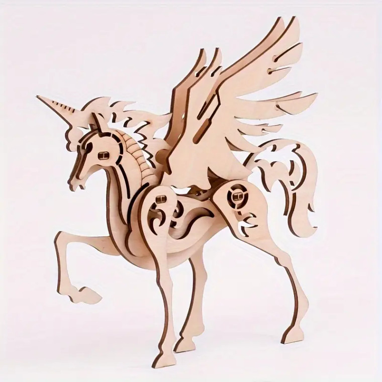 Unicorn (3-D Wooden Puzzle)