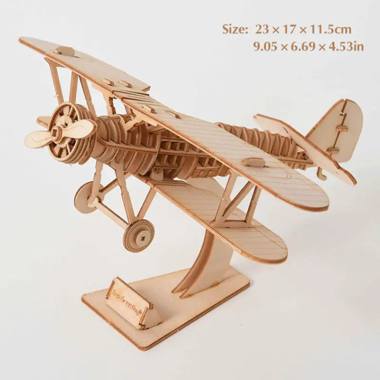 Biplane (3-D Wooden Puzzle)