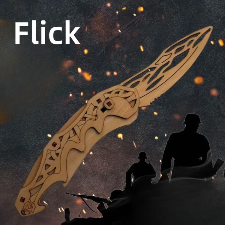 Knife – 5 -Flick (3-D Wooden Puzzle)