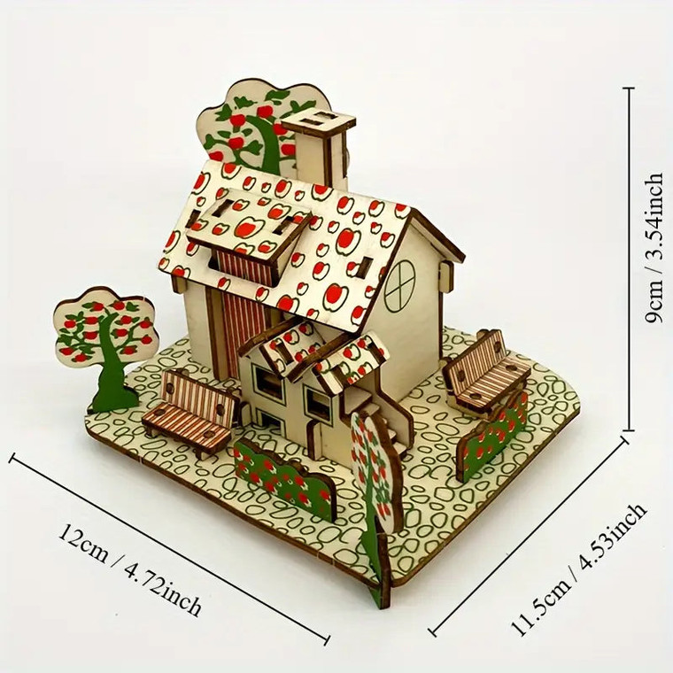 House - Apple Paradise (3D Wooden Puzzle)