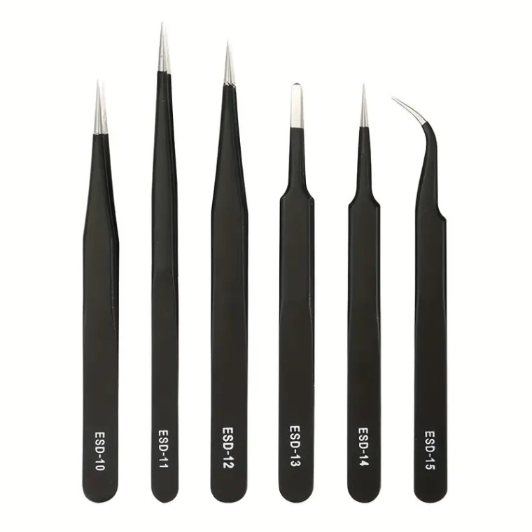 5-Piece Tweezers Set (Craft accessories)