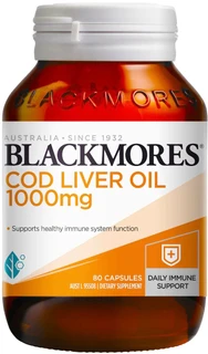 Blackmores Cod Liver Oil for immune, skin & bone health with Vitamins A & D and healthy mucous membrane support