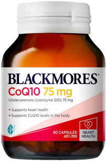 Blackmores CoQ10 75mg for heart health, cardiovascular function, energy & antioxidant protection
