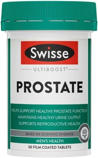 Swisse Ultiboost Prostate 50 Tabs with Saw Palmetto, Nettle, Pumpkin Seed, Zinc & Selenium for healthy prostate function
