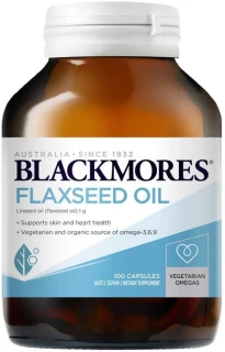 Blackmores Flaxseed Oil for skin, cardiovascular & general health with Omega-3, Omega-6 & Omega-9 fatty acids