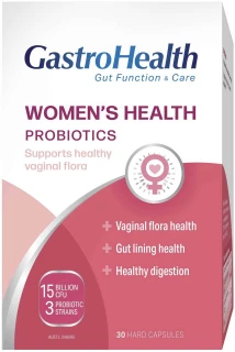 GastroHealth Women's Health Probiotics for digestive health, healthy gut flora & vaginal microbiome balance