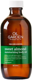 Oil Garden Sweet Almond Moisturising Body Oil 200mL rich in Vitamin E & fatty acids to nourish & moisturise dry skin