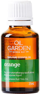 Oil Garden Orange Pure Essential Oil promotes self-confidence, courage and creativity and for: Colds, coughs, muscular cramps and spasms