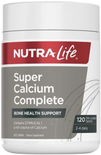 Nutra-Life Super Calcium Complete specially formulated bone health formula to prevent Osteoporosis
