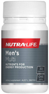Nutra-Life Men’s Multi 30 Caps comprehensive formula with Vitamins, Minerals, Antioxidants & botanical nutrients for men’s health