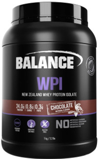 Balance Sports Nutrition WPI Chocolate is high protein, low carb and gluten free to maximise muscle growth & repair