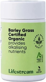 Lifestream Barley Grass Organic for energy, immune, digestive & nutritional support with certified organic NZ Barley Grass, iron & antioxidants