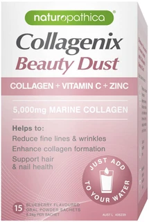 Naturopathica Collagenix Beauty Dust for skin elasticity, firmness, hydration, hair & nails with 5,000mg Marine Collagen