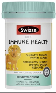 Swisse Kids Immune Health 60 Chewable Tabs with Vitamin C, Zinc and Citrus Bioflavonoids for immune system support