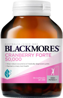 Blackmores Cranberry Forte 50,000 for urinary tract health & cystitis support with high-potency Cranberry extract
