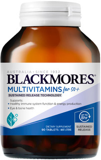Blackmores Multivitamins for 50+ supports people over 50, including support for bone and eye health