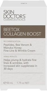 Skin Doctors Beetox Collagen Boost for fine lines, wrinkles, firmness & hydration with Peptides, Bee Venom & Manuka Honey