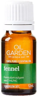 Oil Garden Fennel Pure Essential Oil 12mL with a warm, herbaceous, anise-like aroma for calming aromatherapy & digestive support