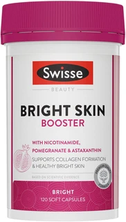 Swisse Beauty Bright Skin Booster 120 Caps with Vitamin C, Astaxanthin and Glutathione to support skin health, collagen and firmness