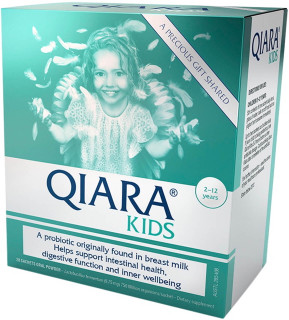 Qiara Kids Probiotic 28 Sachets with Lactobacillus fermentum for children’s gut, digestive & immune system health