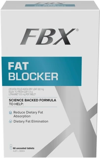 Naturopathica FBX Fat Blocker for reducing dietary fat absorption & aiding fat elimination with Litramine from Prickly Pear