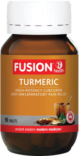 Fusion Health Turmeric for mild joint pain, osteoarthritis, inflammation & pain relief with high-potency Curcumin & Piperine