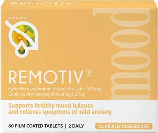 Remotiv Mood for mood balance, mild anxiety, nervous tension & restlessness with standardised St John's Wort