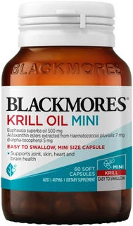 Blackmores Krill Oil Mini for heart, joint, brain, skin & immune health with Omega-3 EPA & DHA, Astaxanthin & Vitamin E