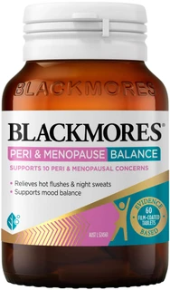 Blackmores Peri & Menopause Balance 60 Tablets with Saffron, Fenugreek & Ashwagandha for hot flushes, mood, stress & sleep