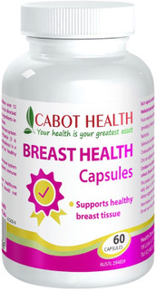 Cabot Health Breast Health is a one a day Breast Health Capsules to support healthy breast tissue