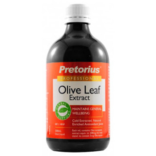 Pretorius Olive Leaf Extract 500mL cold-extracted, alcohol-free Olive Leaf liquid for immune and antioxidant support