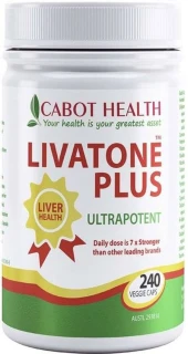 Cabot Health Livatone Plus Ultrapotent 240 Capsules with St Mary’s Thistle, Turmeric, Selenium, Taurine & B Vitamins for liver and digestive support