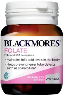 Blackmores Folate 500mcg for folate health, red blood cell formation & healthy homocysteine metabolism
