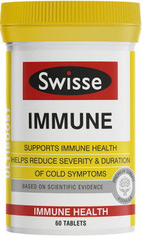 Swisse UltiBoost Immune provides relief from allergies, colds and flu symptoms such as blocked or runny nose, dry cough and mucous congestion
