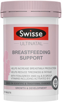 Swisse Ultinatal Breastfeeding Support increases breastmilk production and provides nutritional support for mother & baby