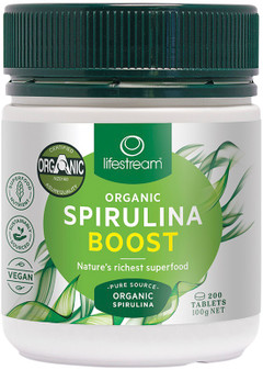 Lifestream Organic Spirulina Boost is a powerful immune system support food due to its high levels of phytonutrients