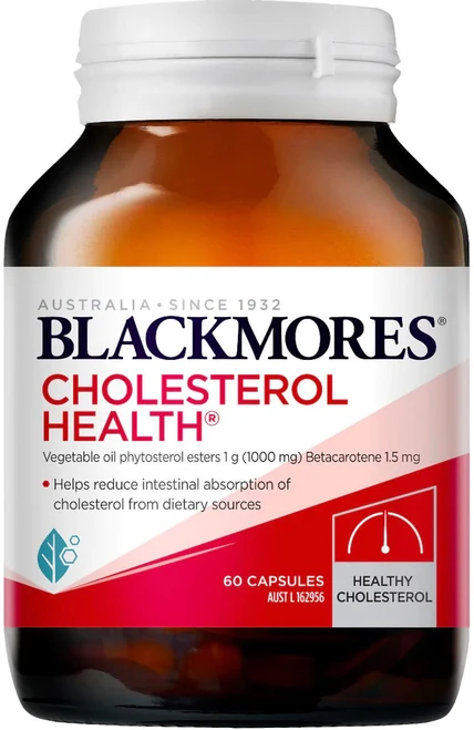 Blackmores Cholesterol Health for healthy cholesterol & reduced cholesterol absorption with Plant Sterols