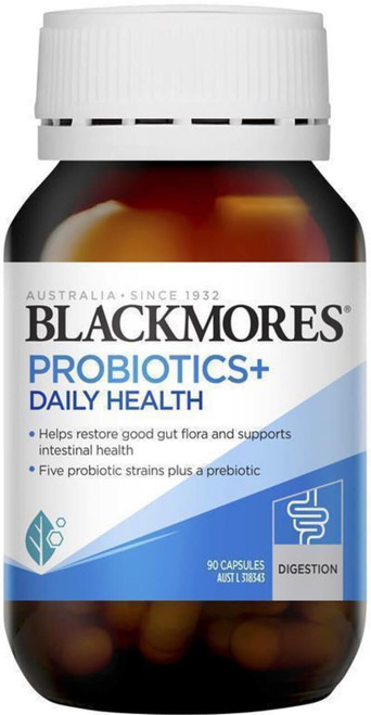 Blackmores Probiotics+ Daily Health for gut, digestive & immune health with 30 billion CFU probiotics & Inulin