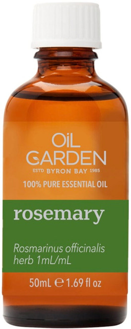 Oil Garden Rosemary Pure Essential Oil 50mL with a fresh, herbaceous aroma to promote hair growth, reduce dandruff & improve shine
