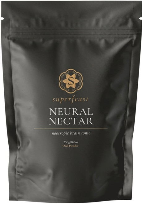 SuperFeast Neural Nectar 250g herbal extract blend with Lion’s Mane, Ginkgo Biloba and Mucuna for focus, memory, mood and mental clarity