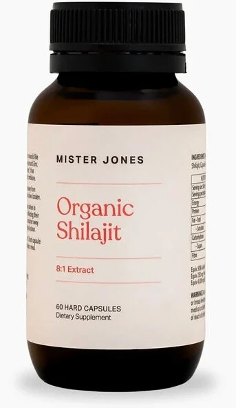 Mister Jones Organic Shilajit supports energy, stamina, cognitive function & healthy ageing with Himalayan Shilajit rich in Fulvic Acid & minerals