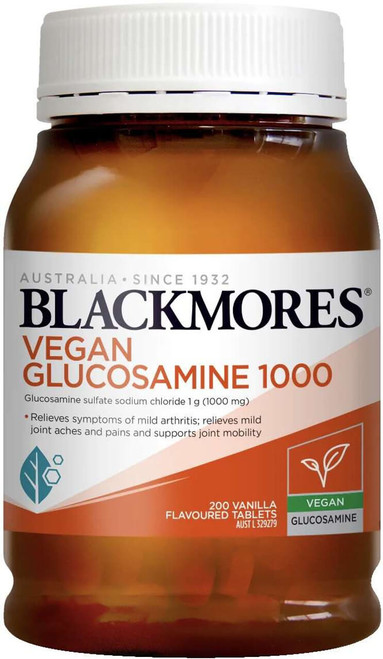 Blackmores Vegan Glucosamine 1000 for joint health, mobility, cartilage & flexibility with plant-based Glucosamine