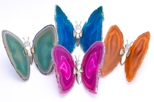 Agate Butterfly Pink
Approx 12 x 8cm but sizing & colours may vary from picture.