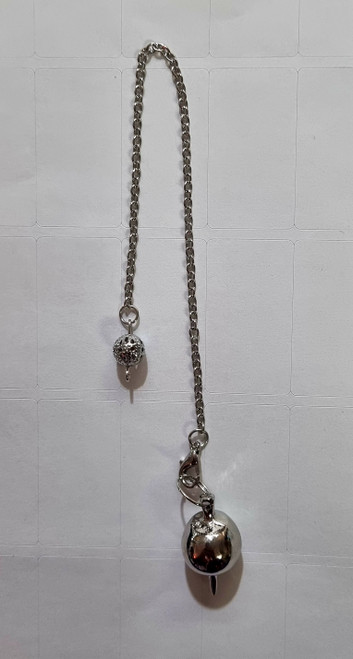 PENDULUM ROUND METAL SILVER