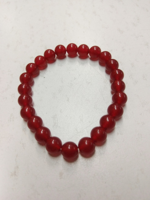 Power Bracelet Carnellian
Carnelian - Carnelian is a stone of power. Brings confidence and passion. It assists in finding and fulfilling passions and desires. It can help bring vitality and energy to any action or situation Creativity, manifestation, good luck, precision, analytical capabilities, verbal skill, protection, protection from anger, jealousy and fear, peace, spirituality, reduce sorrow. Used for open sores, rejuvenate tissues and cells, rheumatism, kidney stones & other kidney problems, gall stones, colds, pollen allergies, aids female fertility, sexual problems. It is good for anything that is requiring action.
